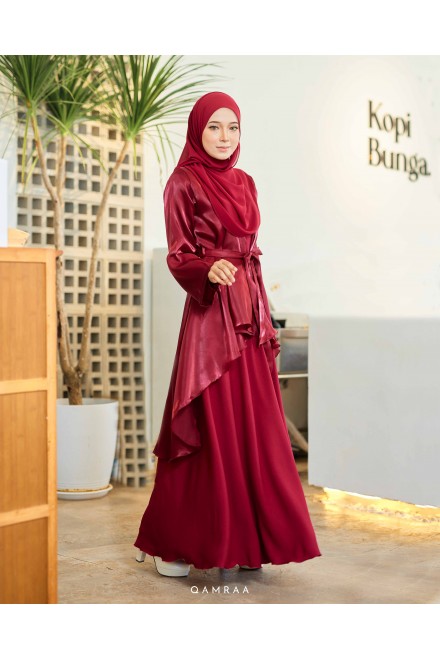 RTW VICTORIA DRESS MAROON